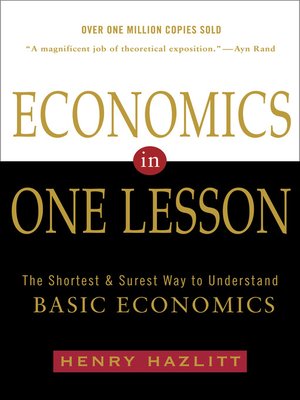 cover image of Economics in One Lesson